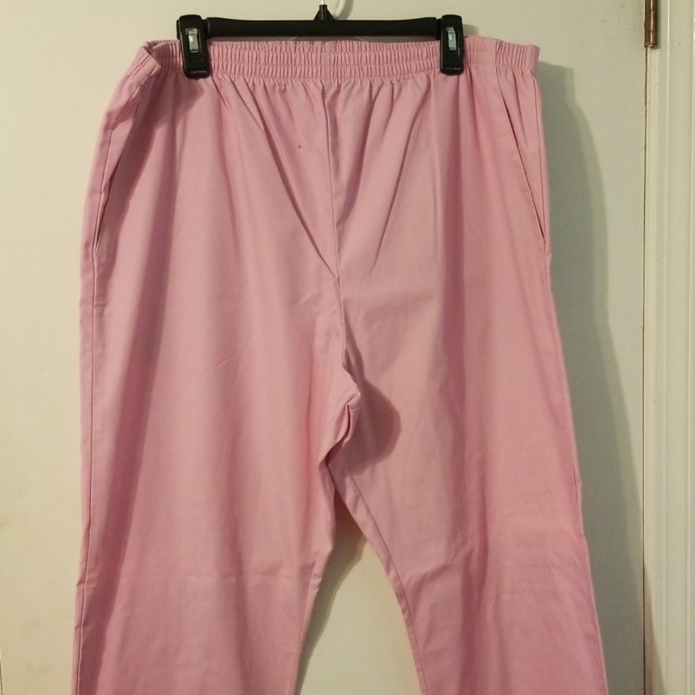 Light pink scrub pants